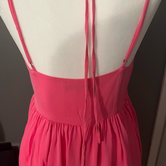 REBECCA MINKOFF SIZE 10 Pink Silk Dress - Picture 4 of 11